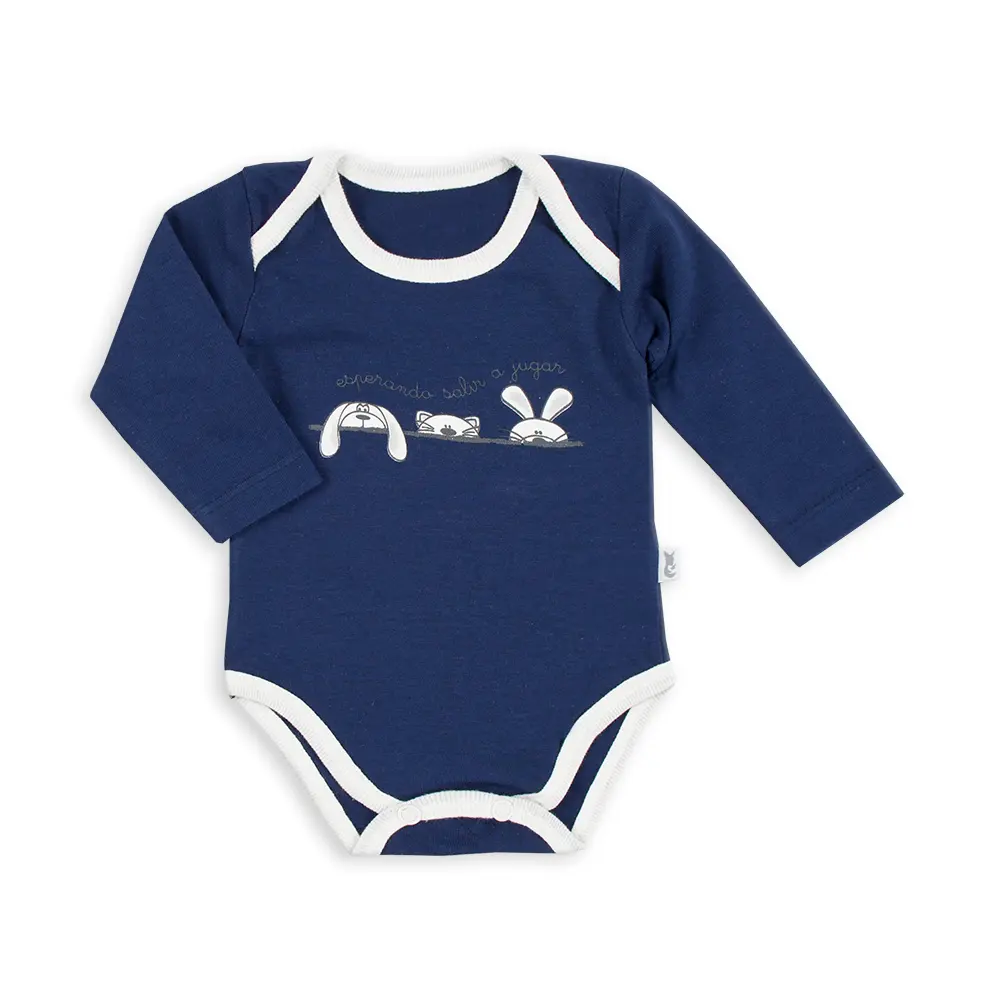 Body estampado rojo/azul animales M/L Nenuras