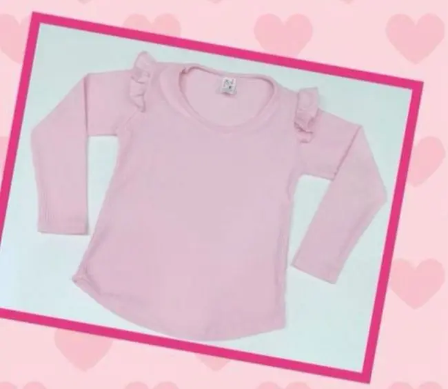Remera M/L volado en hombro RyL Kids