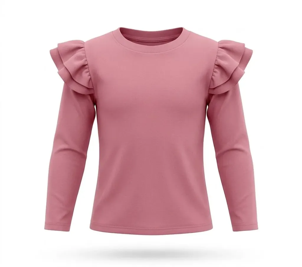 Media polera modal volados - RyL kids