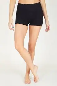 Mini Short alg mujer (1, Negro)