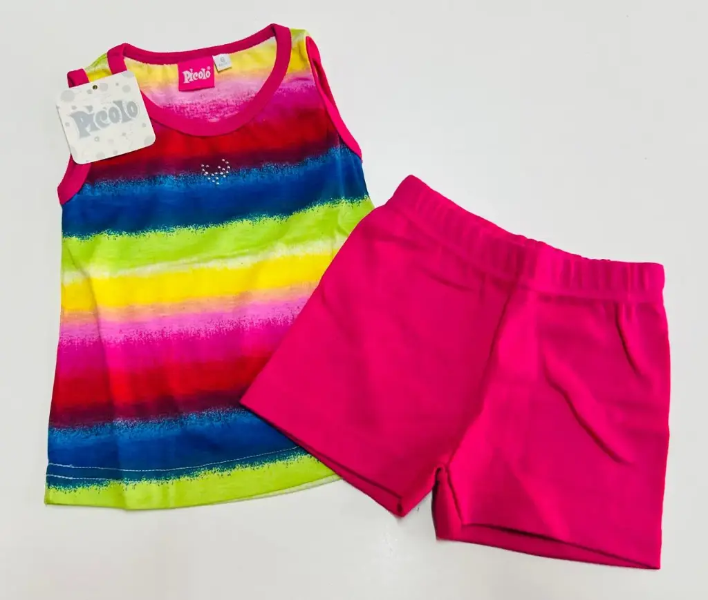 Conjunto s/m  beba Picolo multicolor