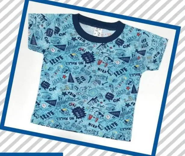 Remera M/C full estampa RyL Kids