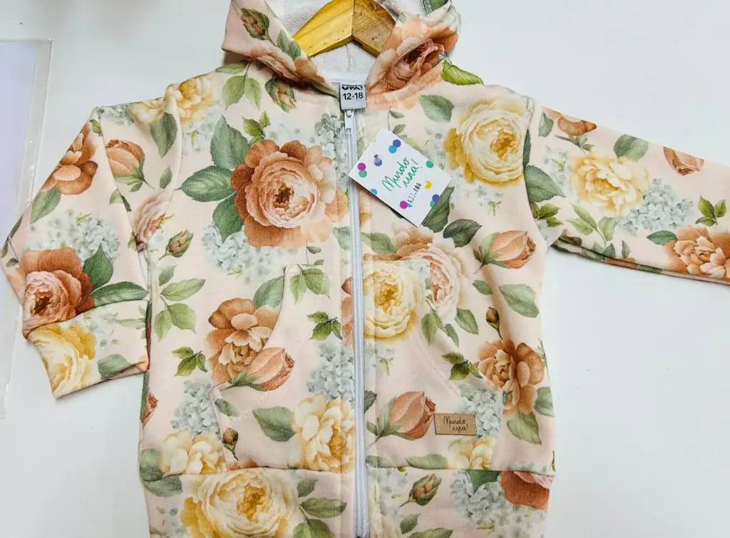 Campera rústica flores beba UPA (9M)