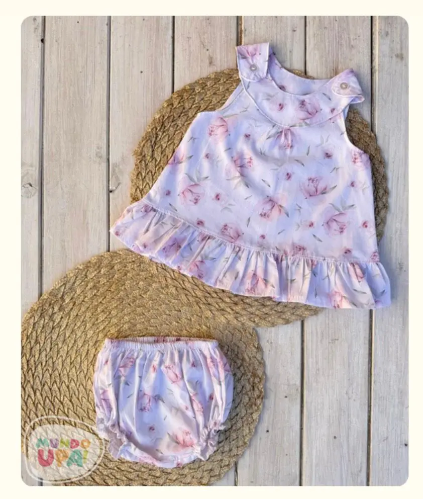Conjunto vestido y bombacha 