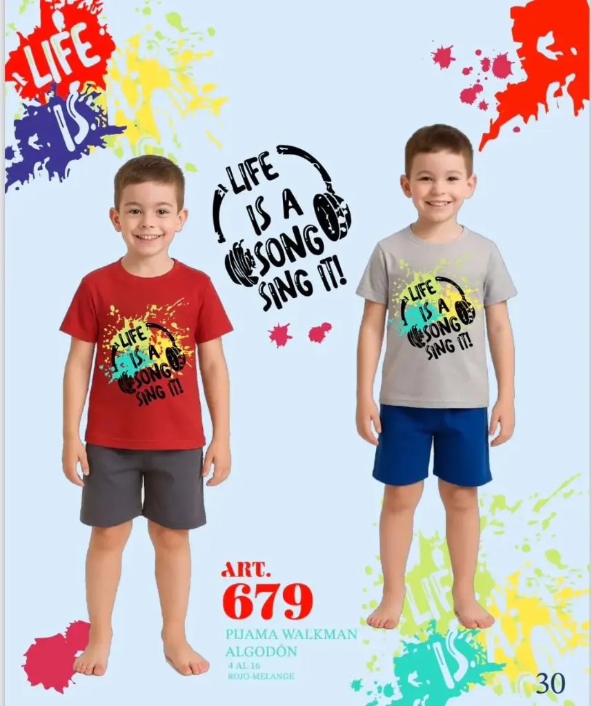Pijama corto niño PIACHE PIU (4)