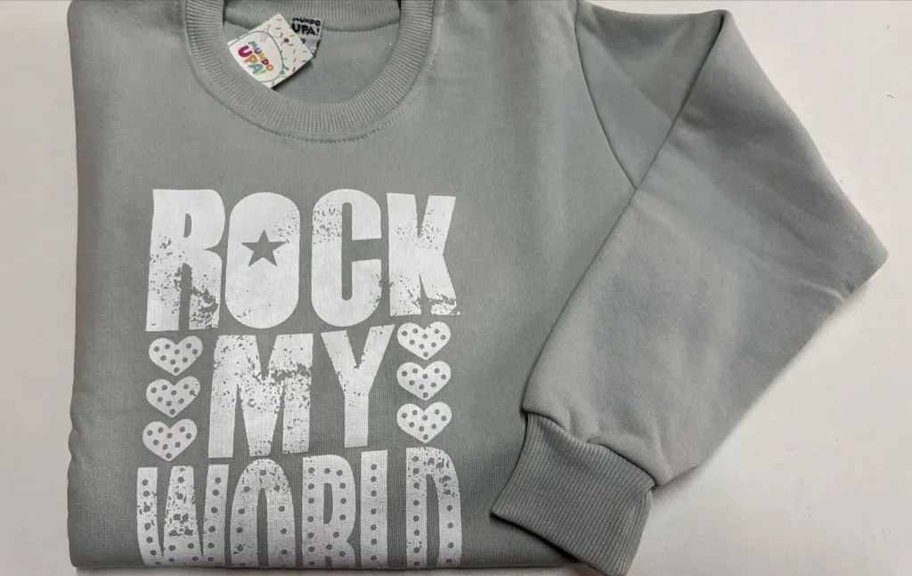 Buzo gris Rock niña UPA