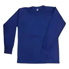 Camiseta algodón azul interlock