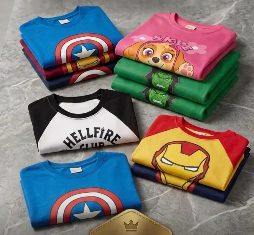 Remera m/l DTF personajes MH