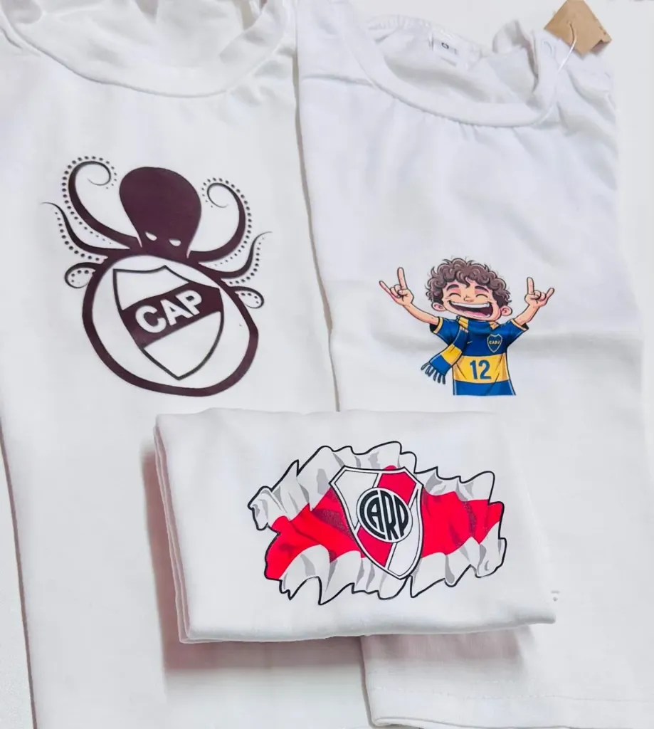 Remera m/c futbol bebés