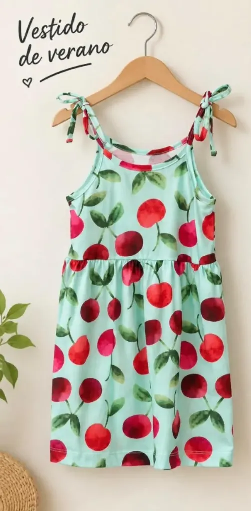 Vestido solero art 25 cerezas BM